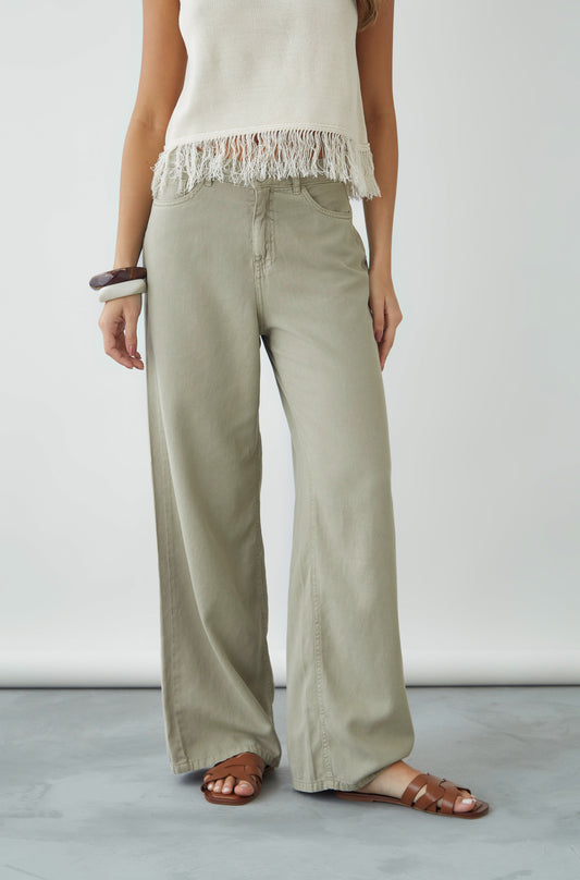 Pantalon Martina Drill Verde