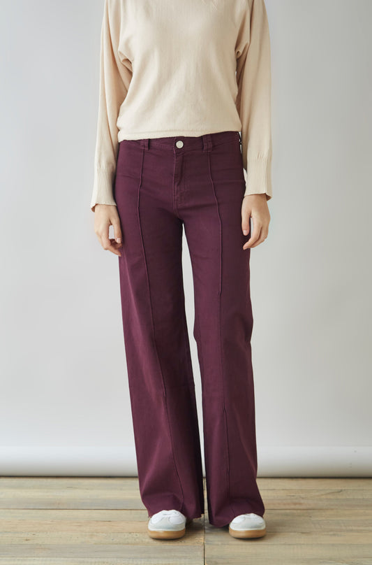 Pantalon Genoveva Guinda