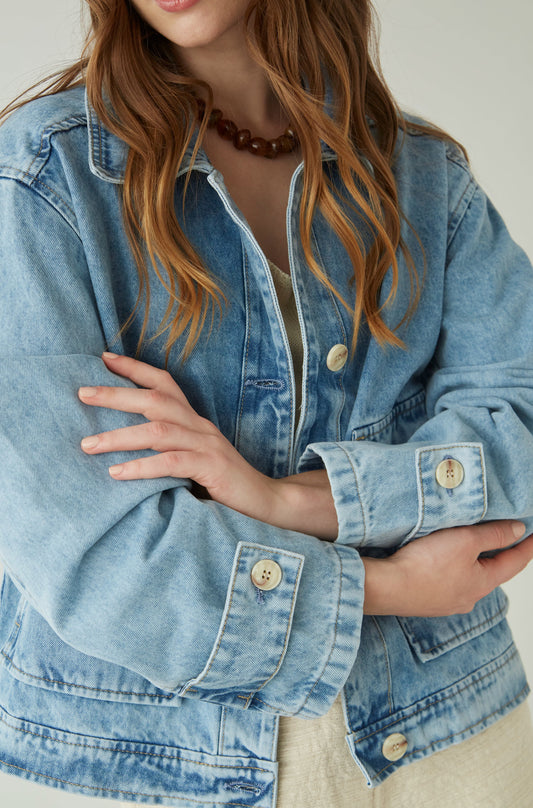 Chaqueta Coastal Celeste