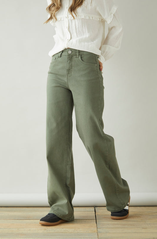 Pantalon Eucalipto Verde