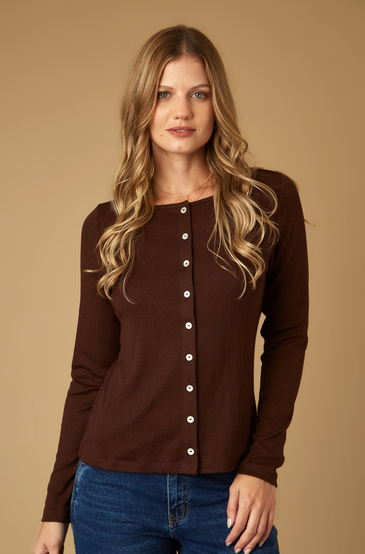 Blusa Main Marron