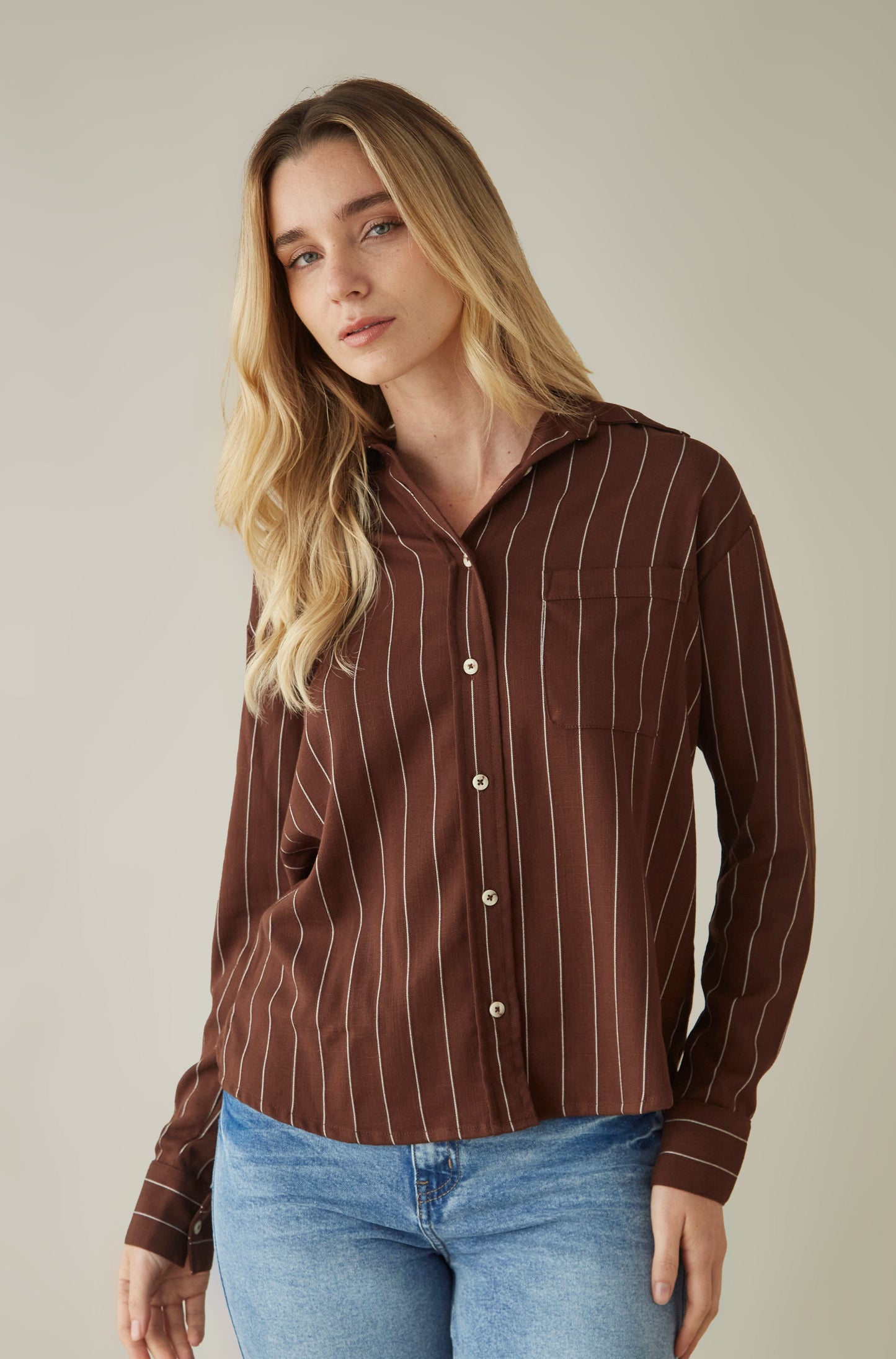 Blusa Lila Marron