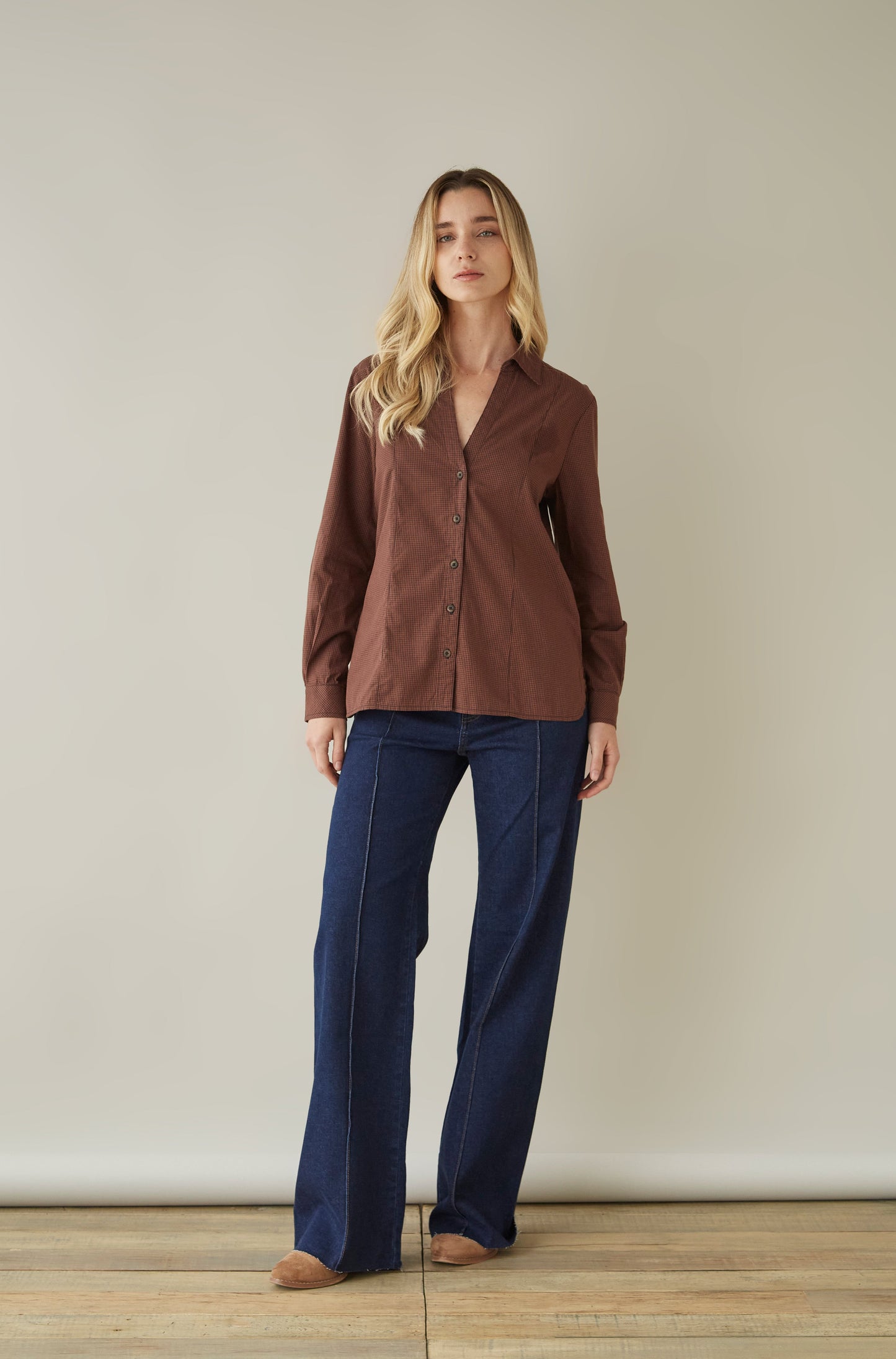 Blusa Cabo Cuadros Chicos