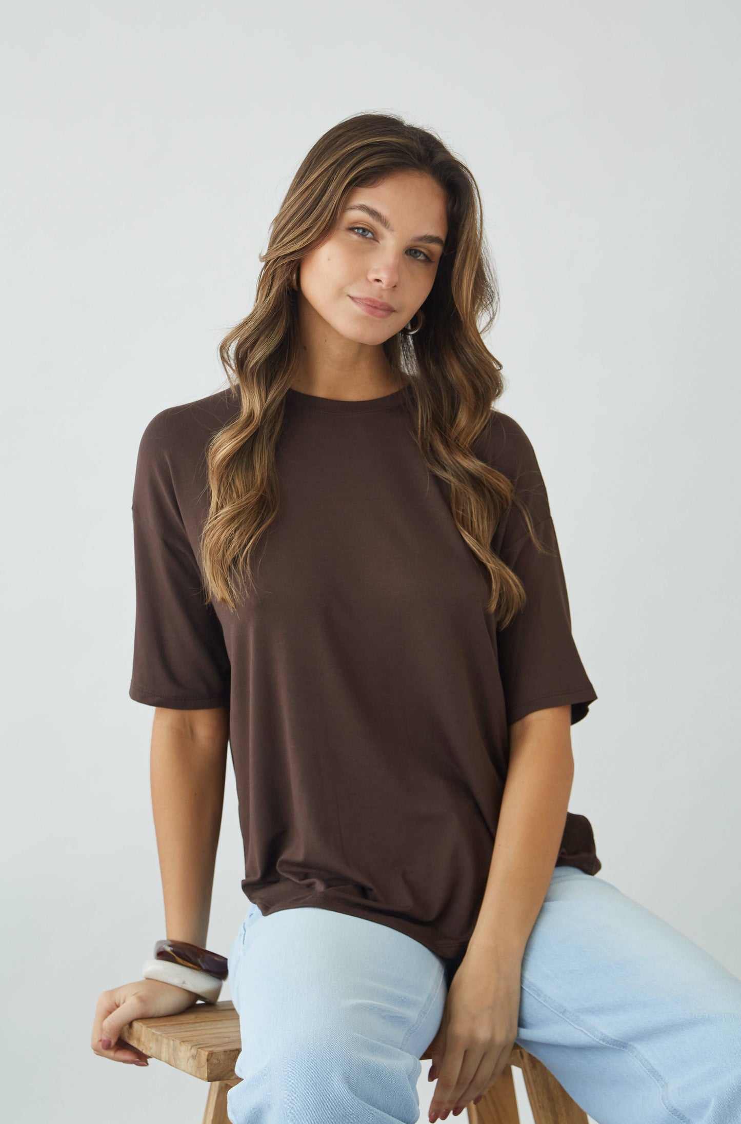 Blusa Split Marron