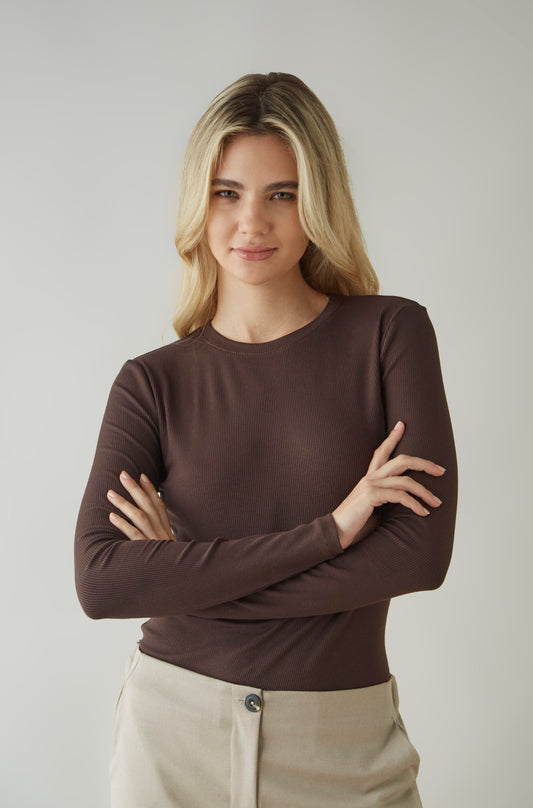 Blusa Treat Marron