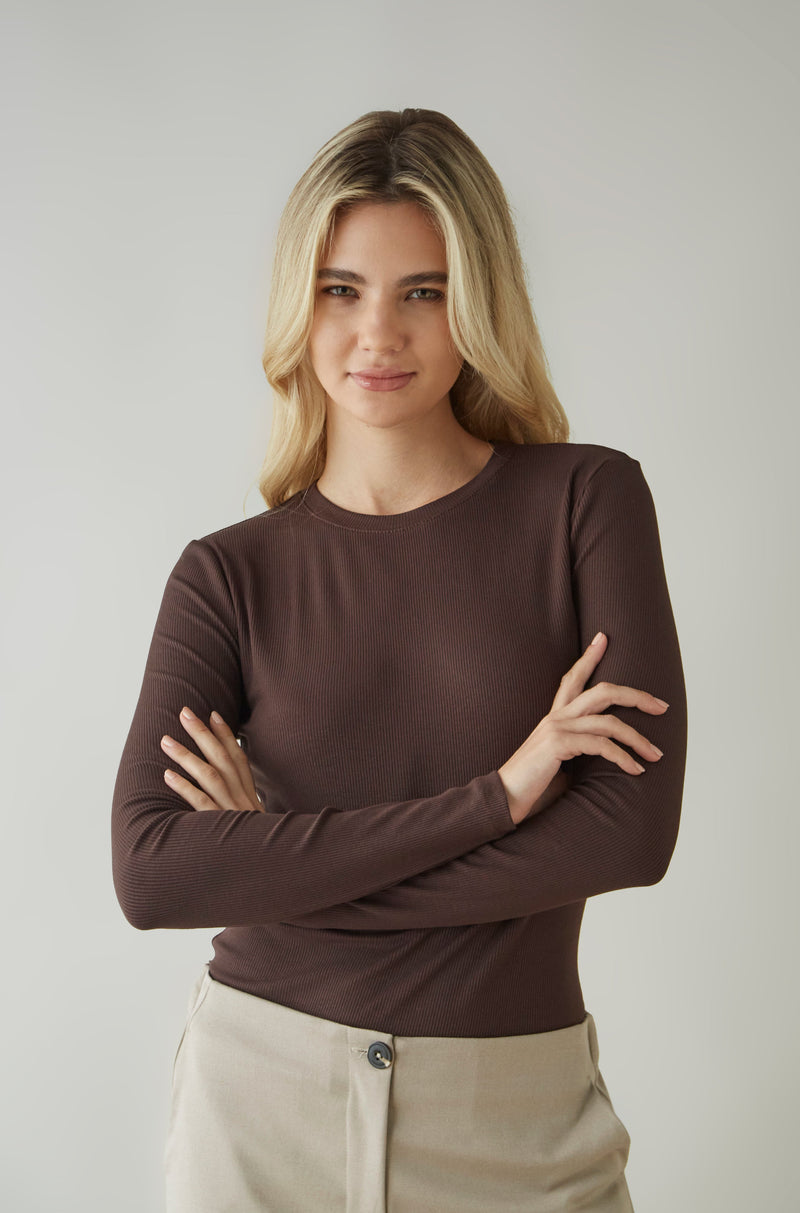 Blusa Treat Marron