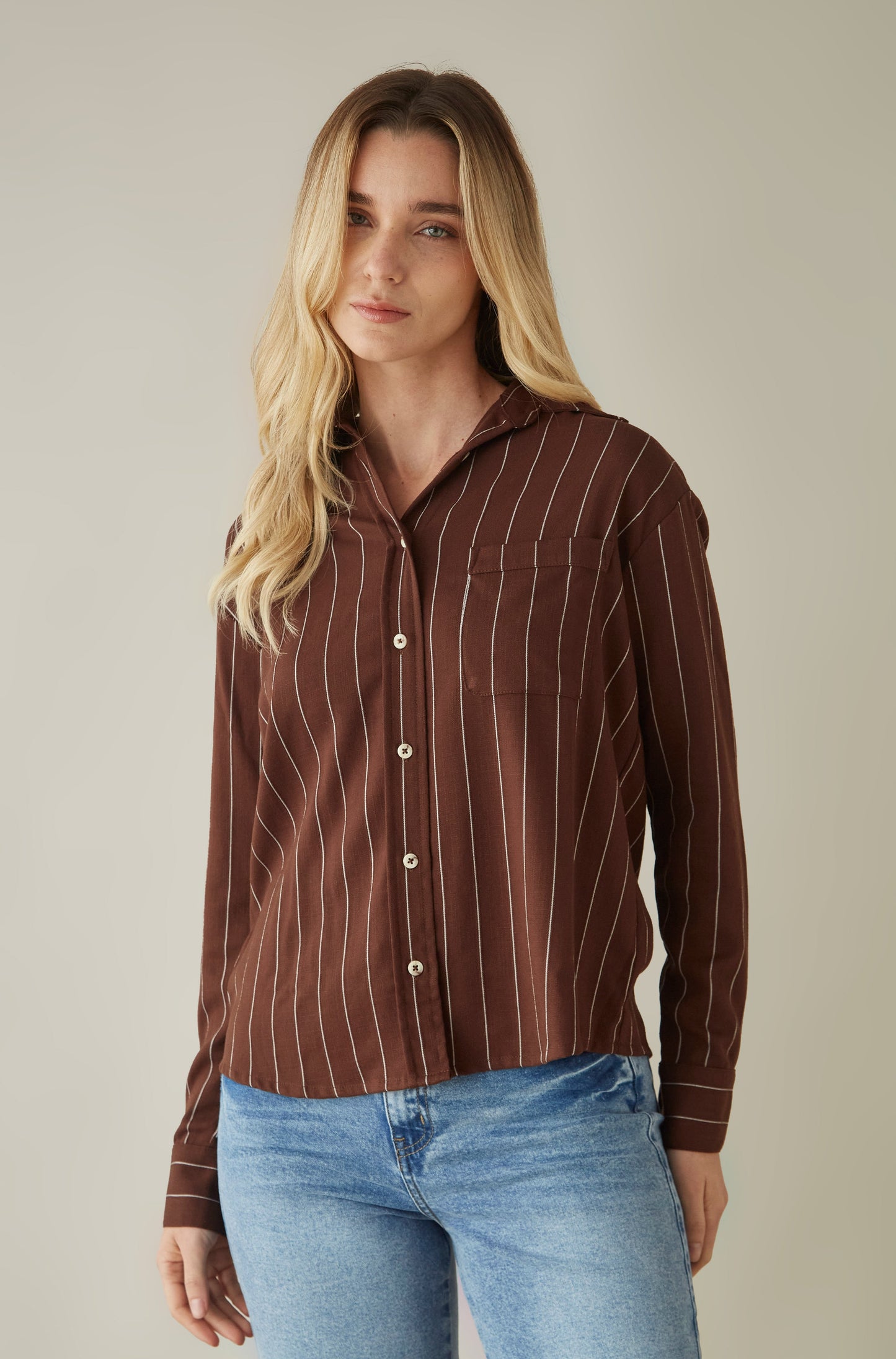 Blusa Lila Marron