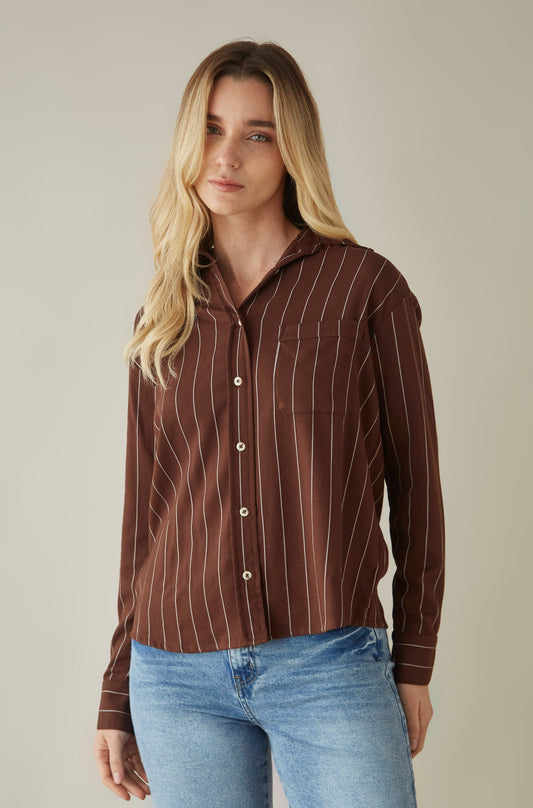 Blusa Lila Marron