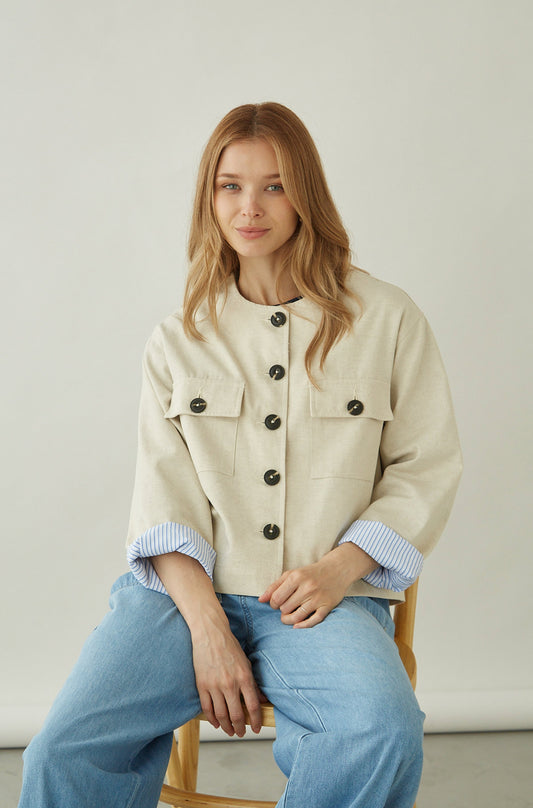 Chaqueta Riley Beige