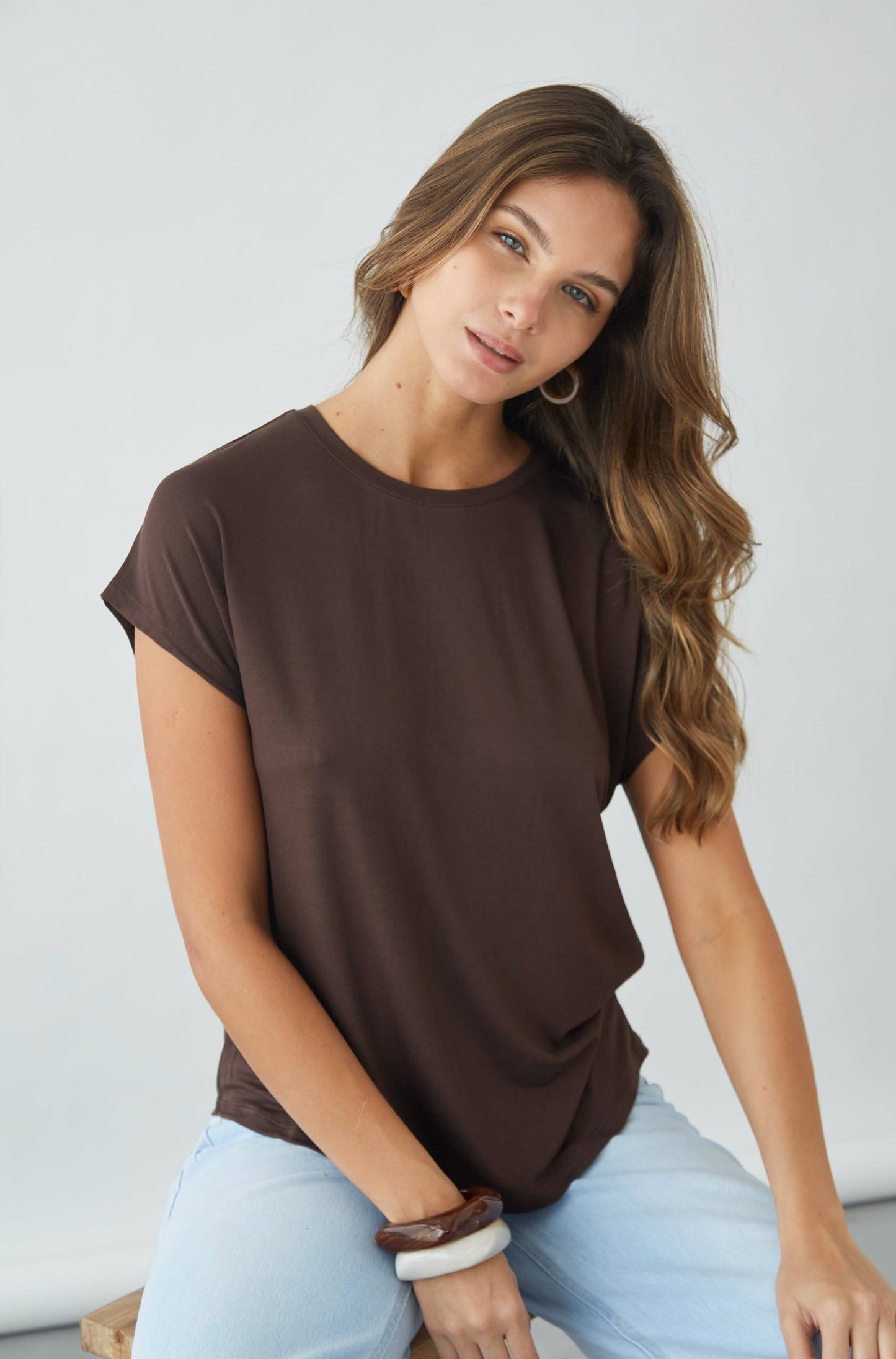 Blusa Almudena Marron