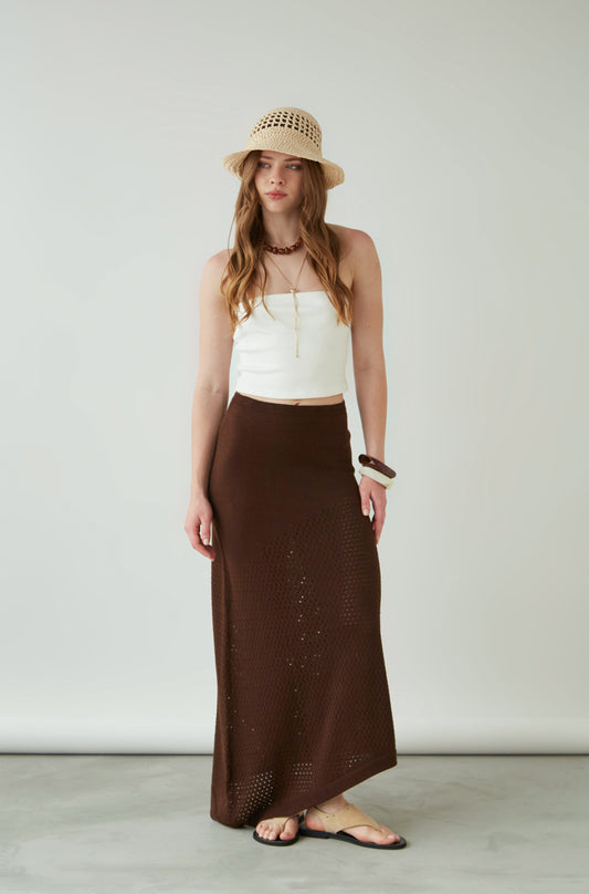 Falda Passion Marron