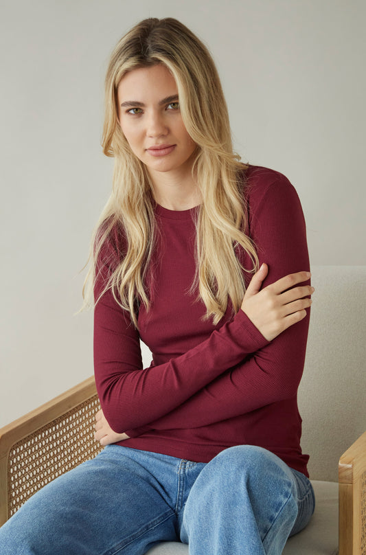 Blusa Treat Guinda