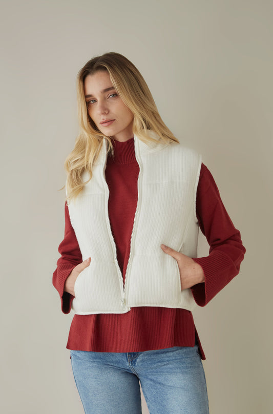 Chaleco Nesth Off White