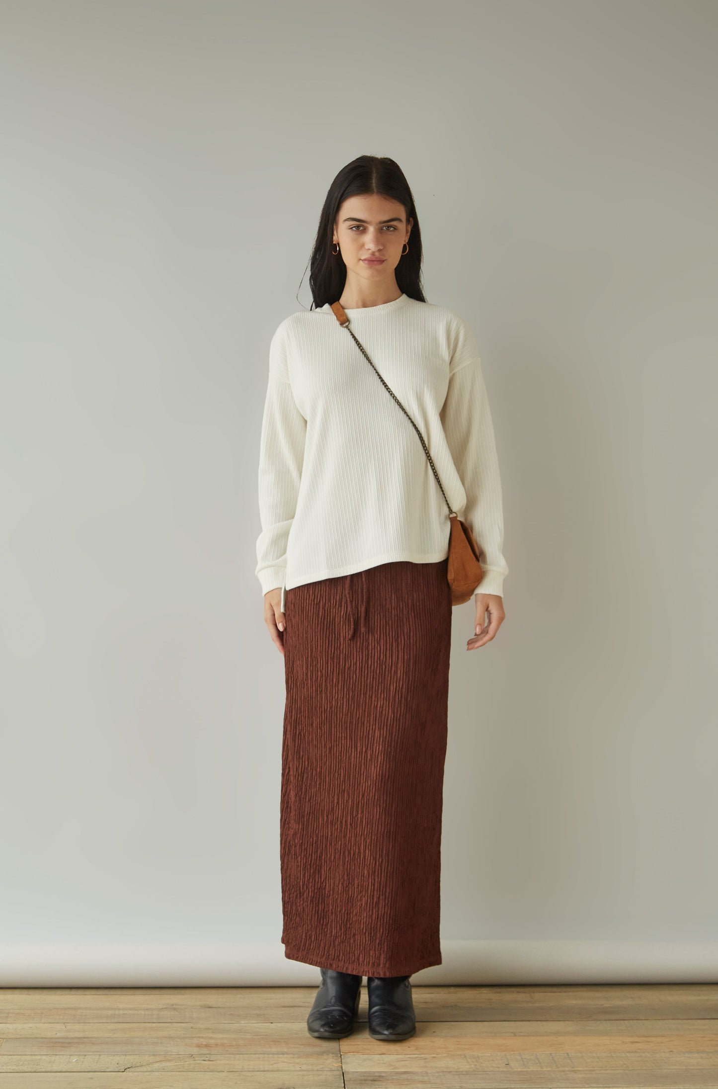 Falda Slip Chocolate