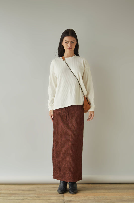 Falda Slip Chocolate