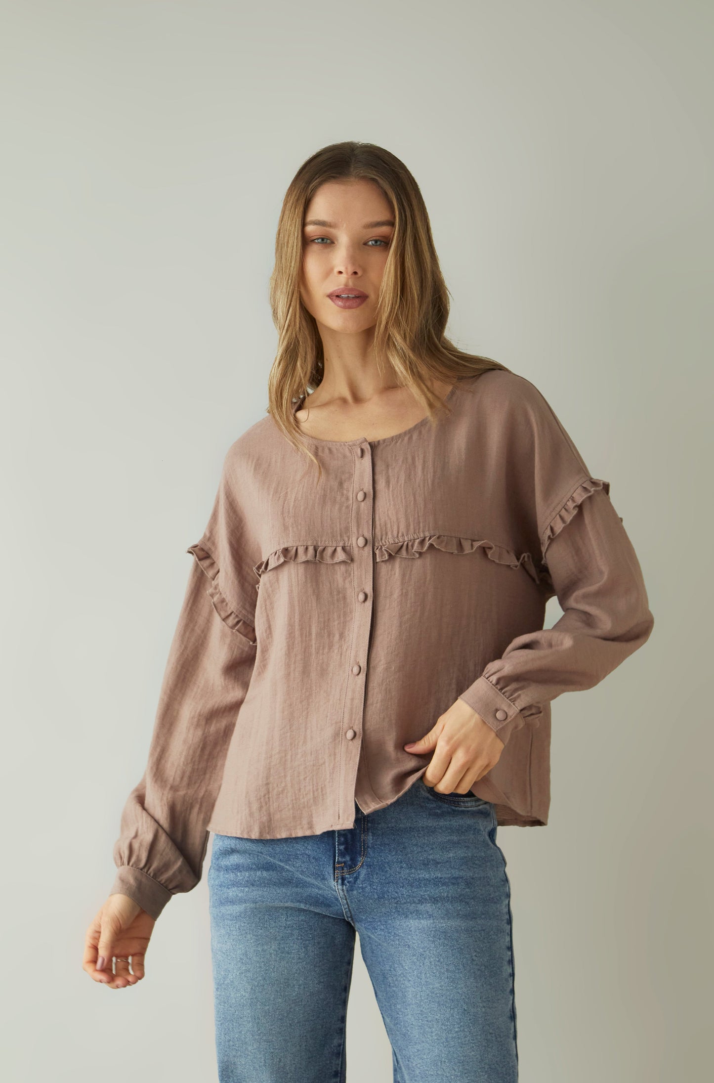Blusa Valley Marron