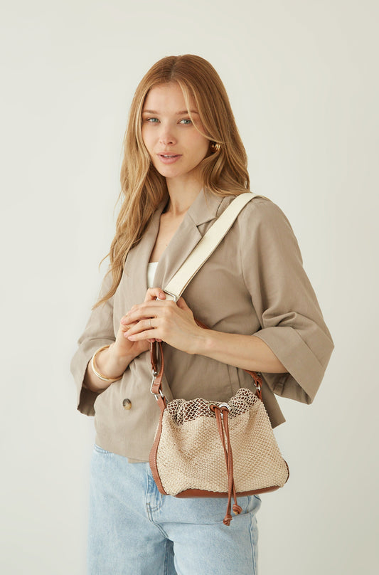 Cartera Jane Crema