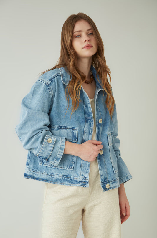 Chaqueta Coastal Celeste