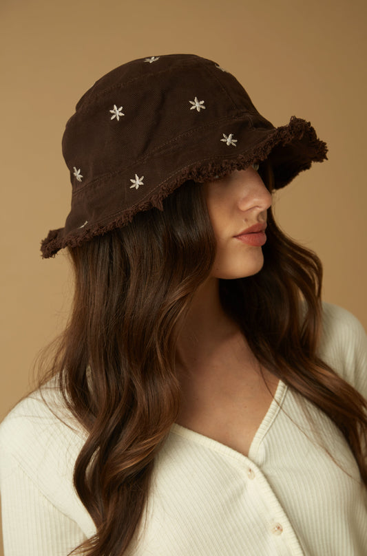 Gorro Margarita Drill Marron