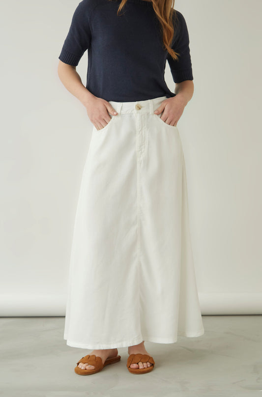 Falda Ancla Drill Off White