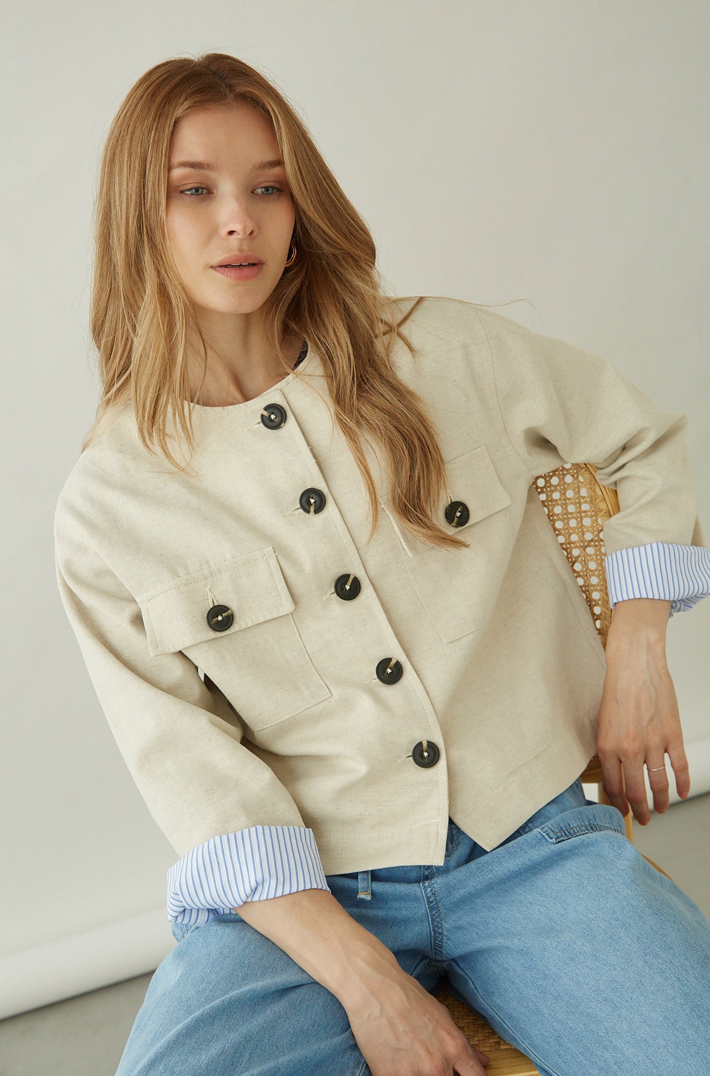 Chaqueta Riley Beige
