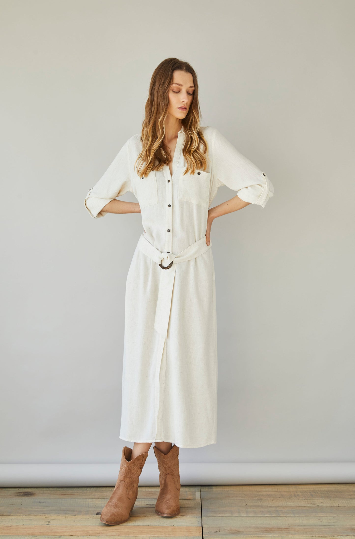 Vestido Grove Natural