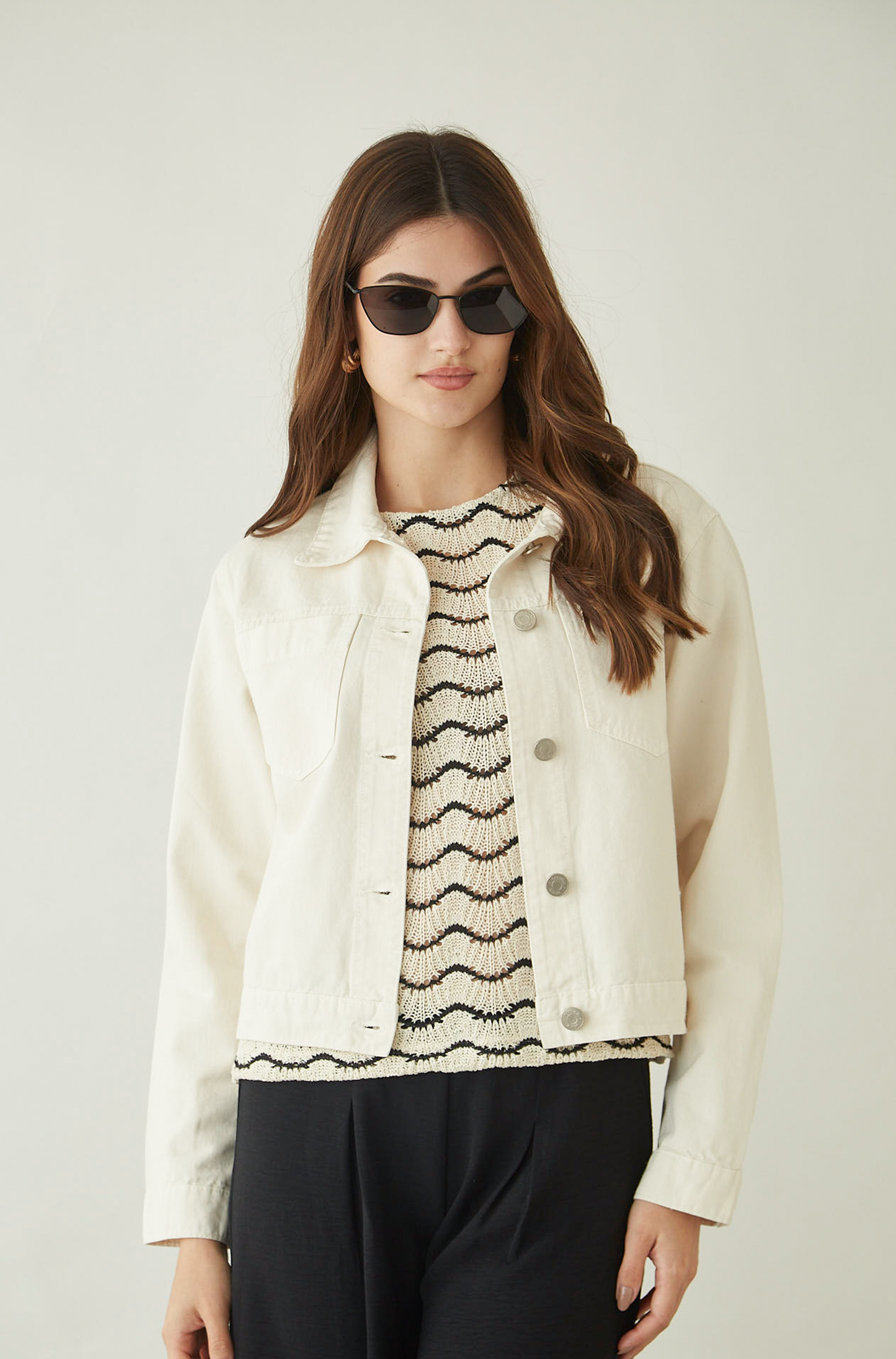 Chaqueta Bay Crema