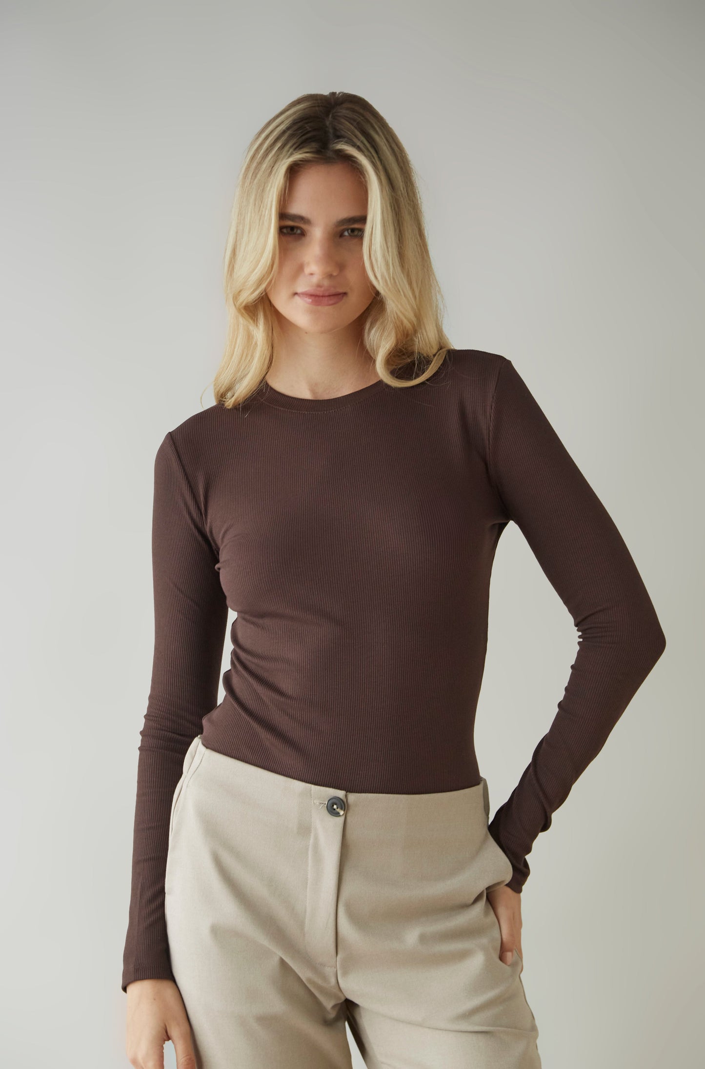 Blusa Treat Marron