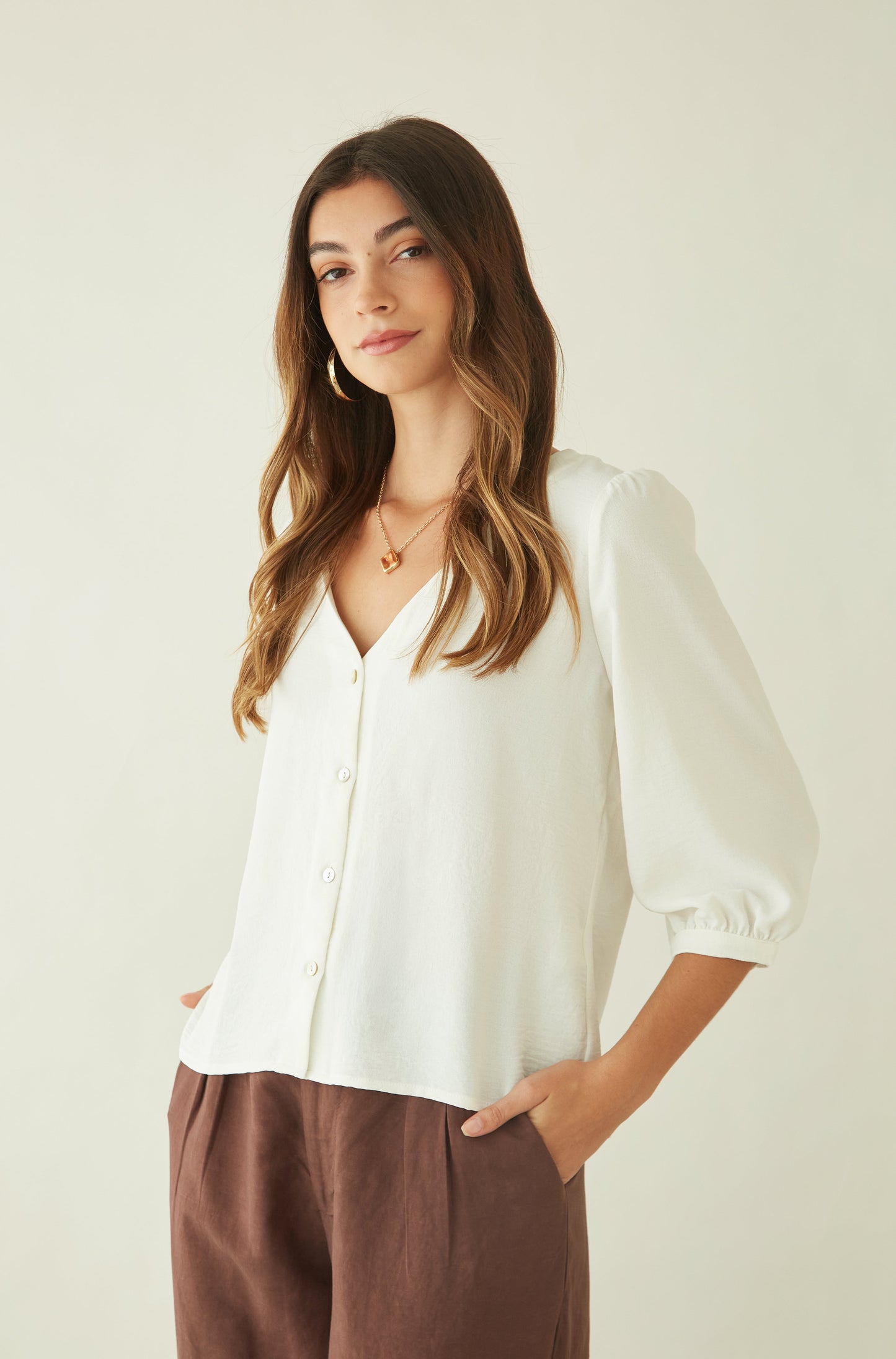Blusa Close Off White