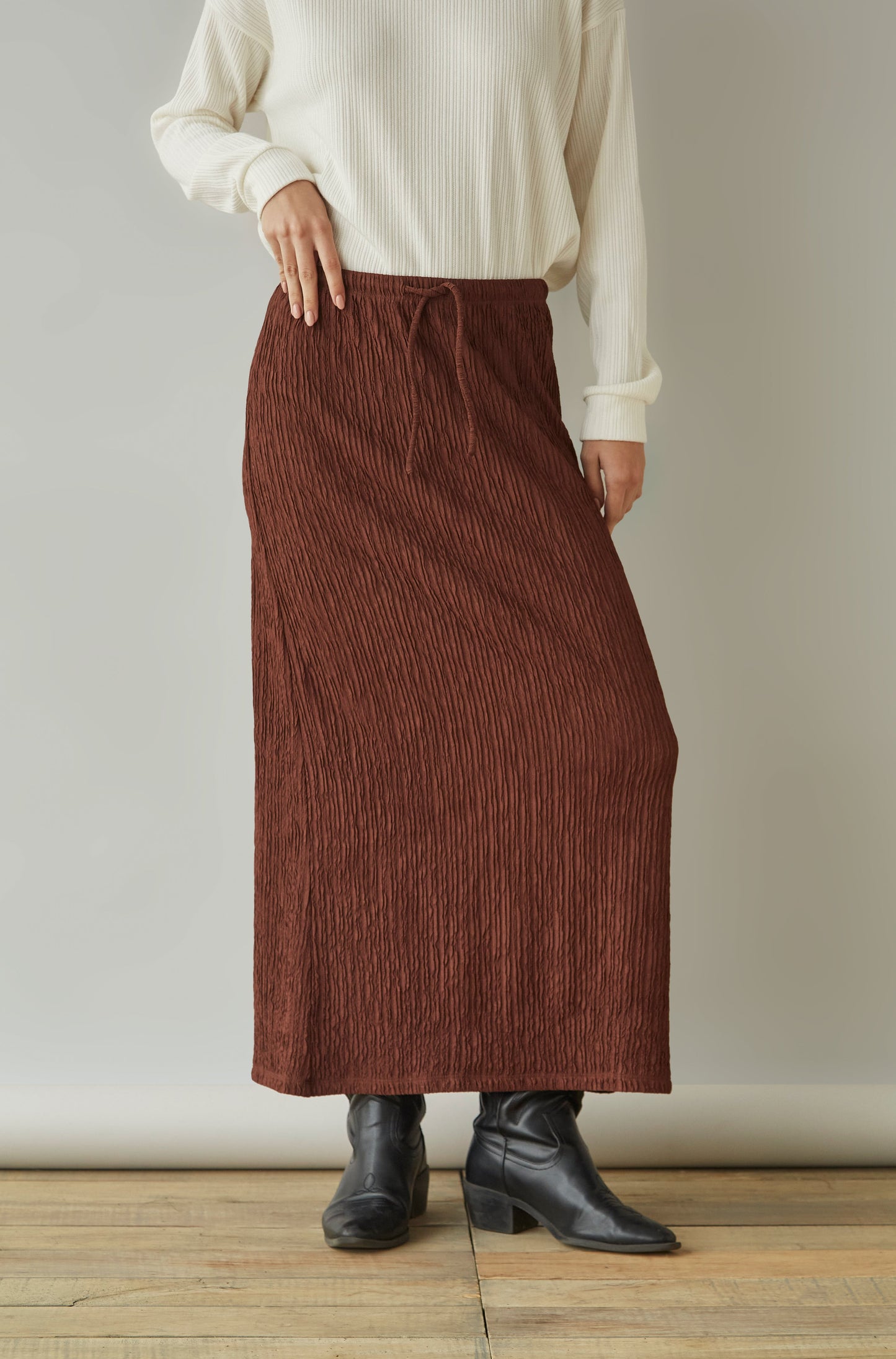 Falda Slip Chocolate