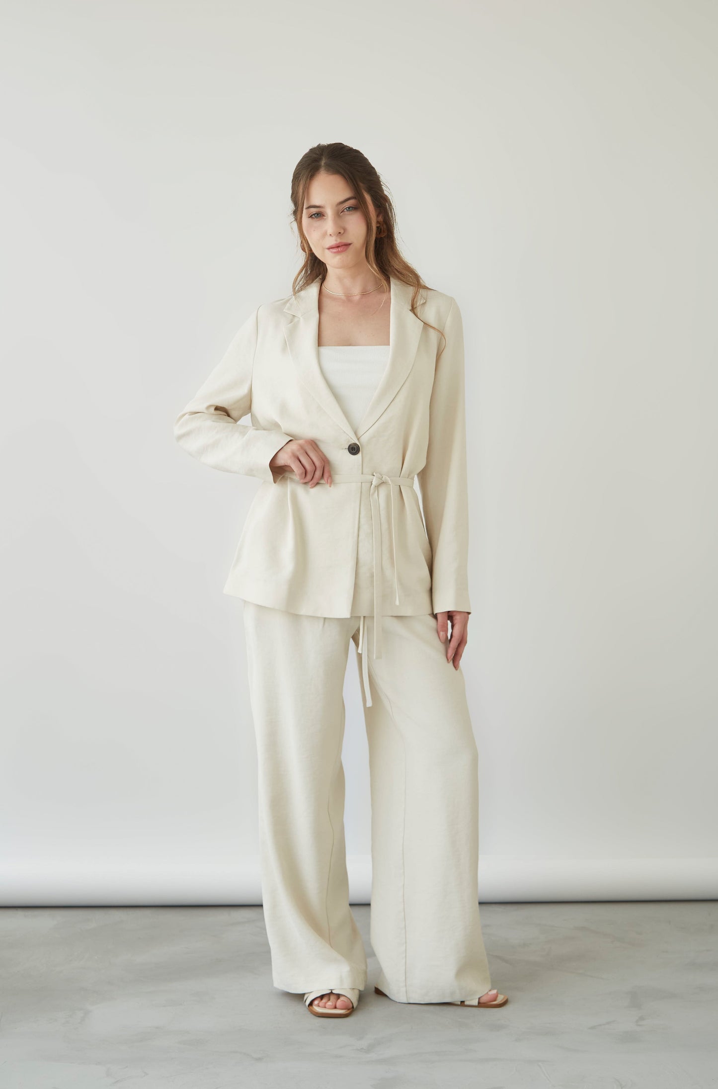 Blazer Brujula Crema