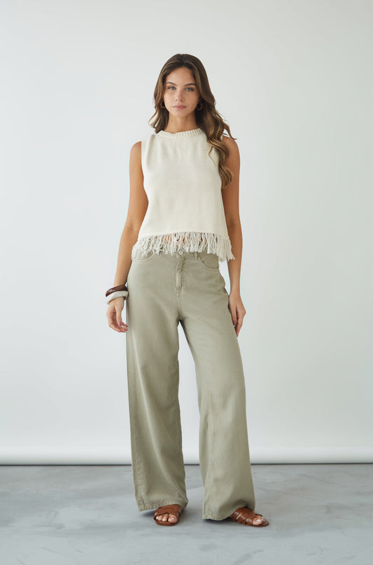 Pantalon Martina Drill Verde