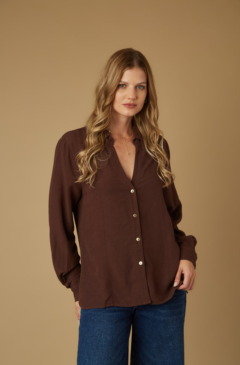Blusa Cabo Marron