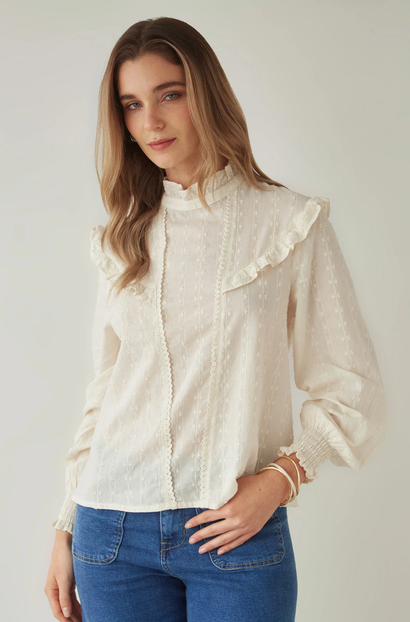 Blusa Amaranta Ecru