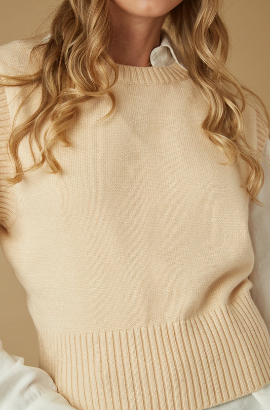 Chaleco Alesia Beige