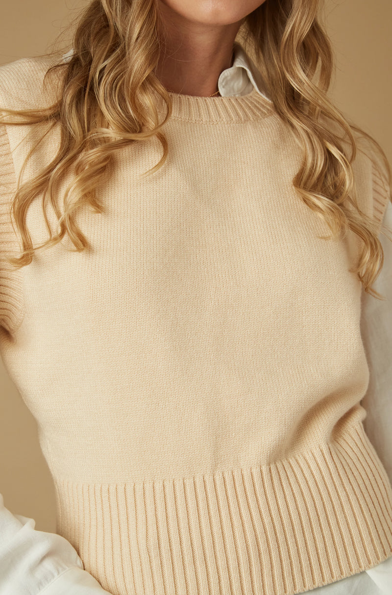 Chaleco Alesia Beige